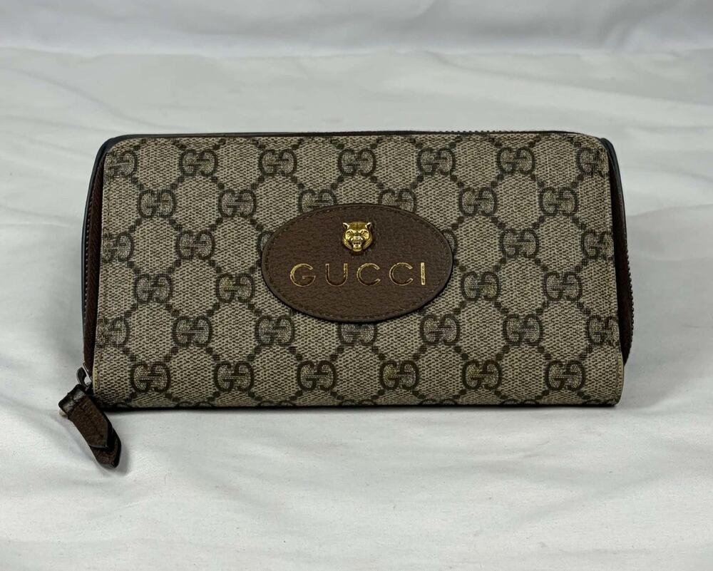 Gucci Neo Vintage GG Supreme Monogram Zip Around Wallet SPB JA-364253